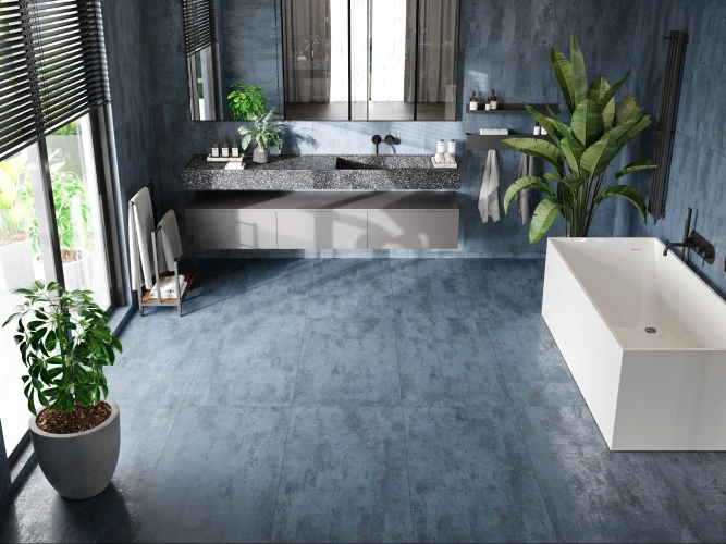 Керамогранит NT CERAMIC Metallic NTT99608M Metallic Azul 600*1200, 2 шт/уп, 1,44 м2/уп., матовая