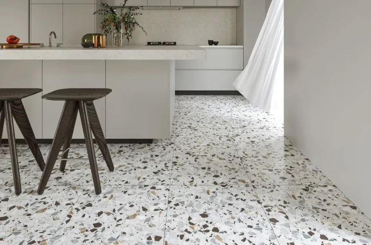 Керамогранит NT CERAMIC Terrazzo NTT99606M Terrazzo White 600*1200, 2 шт/уп, 1,44 м2/уп., матовая