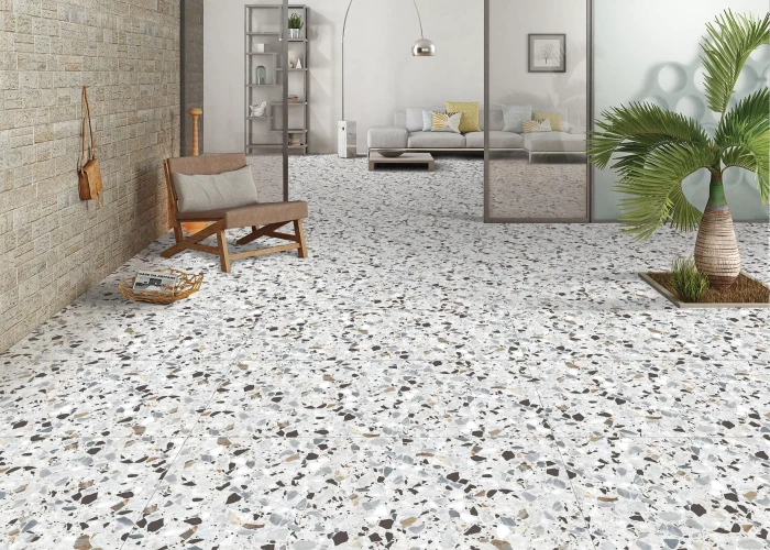 Керамогранит NT CERAMIC Terrazzo NTT99606M Terrazzo White 600*1200, 2 шт/уп, 1,44 м2/уп., матовая