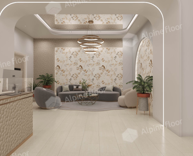 Ламинат Alpine Floor Stone Mood Травертин макадамия LF402-07 (600*298*12мм)1.252м2/уп