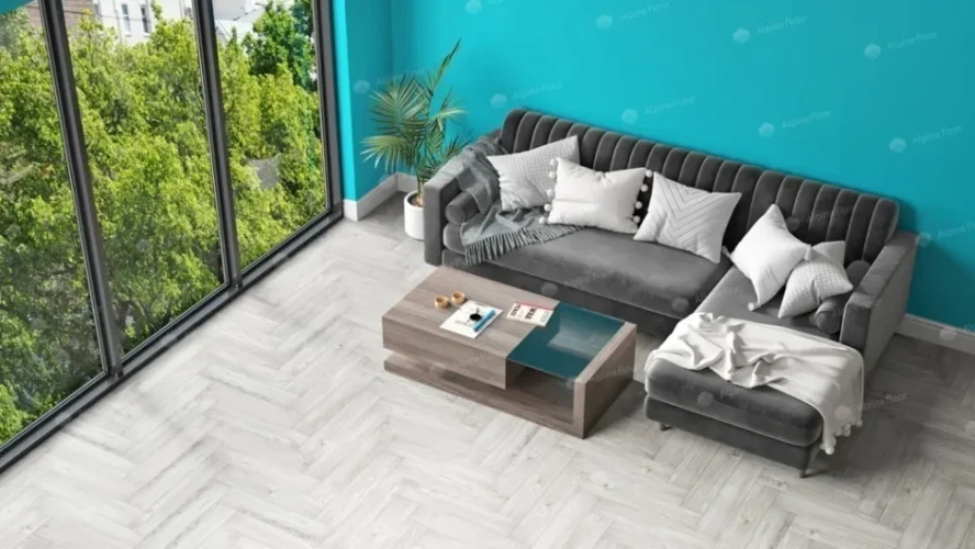 Alpine floor Parqet Light LVT ЕСО 16-11 Снежный 43 класс 4V (590*118*2,5мм уп. 2,228м2)