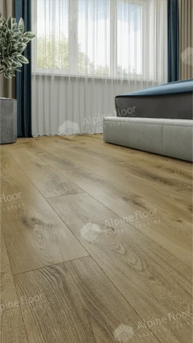 Alpine Floor LVT Liberty Loose Lay ECO 23-3 Дуб Натуральный Отбеленный (1227мм*187мм*5мм, 8шт/уп/1,8