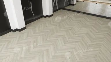 Alpine floor Herringbone LF102-6A Дуб Монпелье (606мм*101мм*8мм, 36шт/уп/2,2034м2)