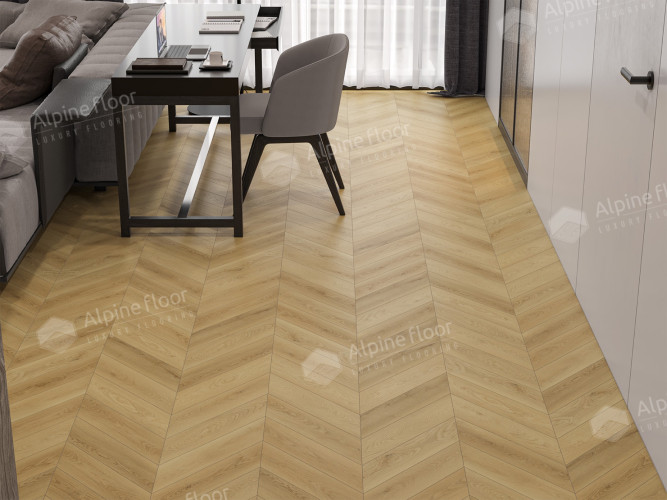 Ламинат Alpine Floor Chevron Art Дуб Пиренеи LF109-03 (550*112*12мм)1.232м2/уп