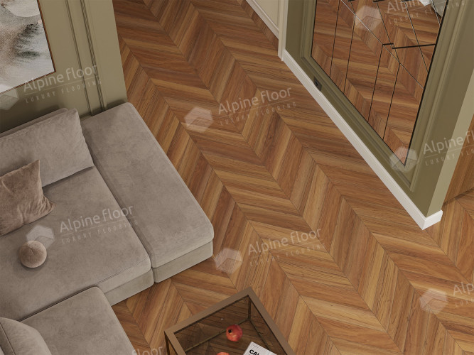 Ламинат Alpine Floor Chevron Art Дуб Этна LF109-08 (550*112*12мм)1.232м2/уп