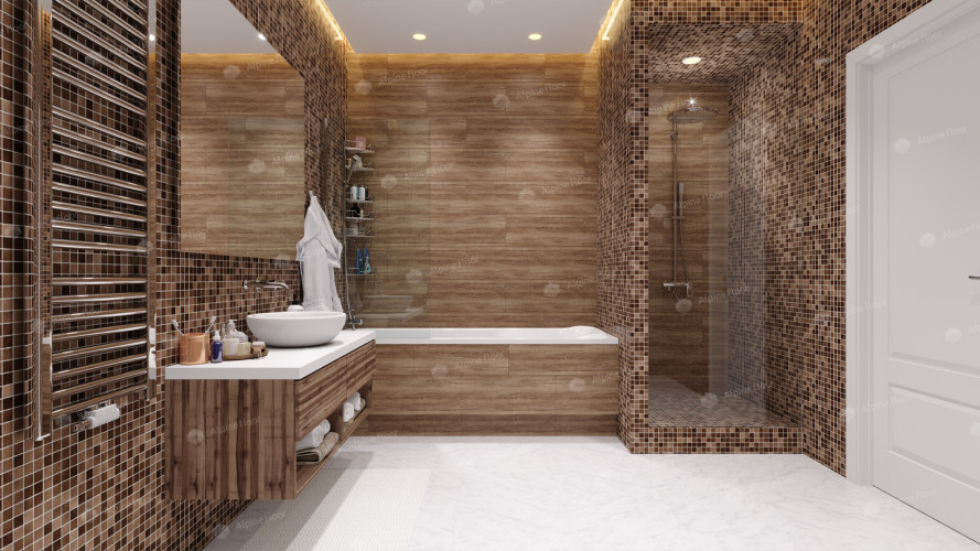 Alpine floor GRAND STONE 8-1 ДЫМЧАТЫЙ ЛЕС 43кл (470*470*3мм, 15шт/уп/3,31м2)