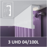 Плинтус-карнизный Unica UHD 04/100L, белый, L 2.4м