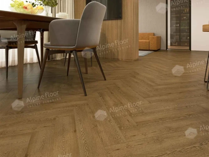 Alpine floor Parqet Light LVT ЕСО 16-32 Дуб Селена 43 класс 4V (590*118*2,5мм уп. 2,228м2)