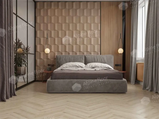 Ламинат Alpine Floor Herringbone 12 Pro LF106-08В Дуб Орлеан (606х101х12mm)уп.18шт/1.1017м2