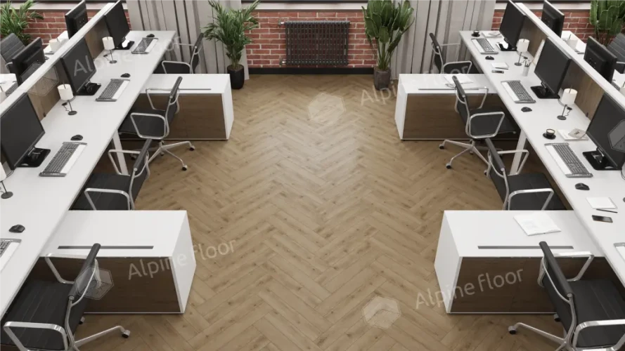 Ламинат Alpine Floor Herringbone 12 Pro LF106-07В Дуб Прованс (606х101х12mm)уп.18шт/1.1017м2