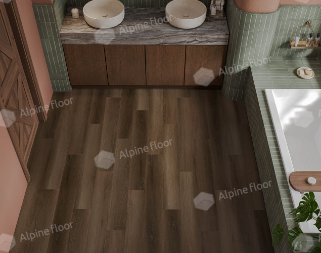Alpine floor TITAN 6 ЕСО 28-6 Обсидиан 43кл (1220мм*183мм*6мм, 8шт/уп/1,786м2)