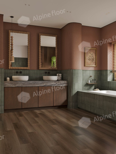 Alpine floor TITAN 6 ЕСО 28-6 Обсидиан 43кл (1220мм*183мм*6мм, 8шт/уп/1,786м2)