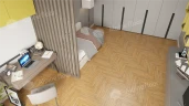 Ламинат Alpine Floor Herringbone 12 Pro LF106-04В Дуб Тулуза (606х101х12mm)уп.18шт/1.1017м2