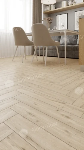 Ламинат Alpine Floor Herringbone 12 Pro LF106-01В Дуб Лион (606х101х12mm)уп.18шт/1.1017м2