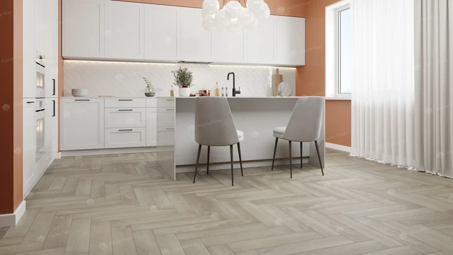 Alpine floor PARQUET PREMIUM ECO 19-1 Дуб Фантазия ABA 43кл ( 600мм*125мм*8мм, 10шт/уп/0,75м2)