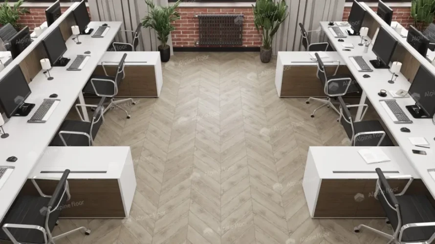 Chevron Alpine LVT ЕСО 20-11 КАРИТЕ CHEVRON (555*127*2.5мм) уп. 1,9735 м2)
