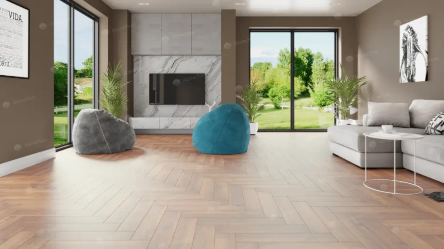 Alpine floor PARQUET PREMIUM ECO 19-2 Дуб Royal ABA 43кл ( 600мм*125мм*8мм, 10шт/уп/0,75м2)