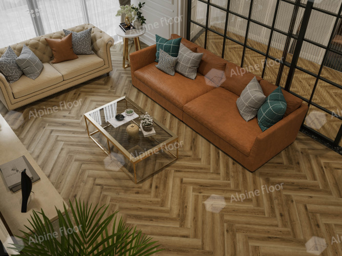 Alpine floor TITAN PARQUET ЕСО 29-1 Афина 43кл (600мм*125мм*6мм, 20шт/уп/1,5м2)