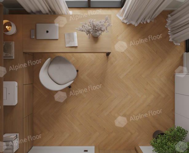 Alpine floor TITAN PARQUET ЕСО 29-2 Аполлон 43кл (600мм*125мм*6мм, 20шт/уп/1,5м2)