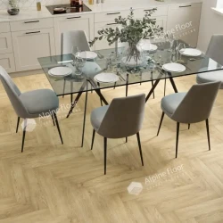 Alpine floor PARQUET PREMIUM ECO 19-3 Дуб Ваниль Селект ABA 43кл ( 600мм*125мм*8мм, 10шт/уп/0,75м2)