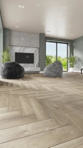 Alpine floor PARQUET PREMIUM ECO 19-5 Дуб Натуральный Отбел ABA 43кл(600мм*125мм*8мм,10шт/уп/0,75м2)