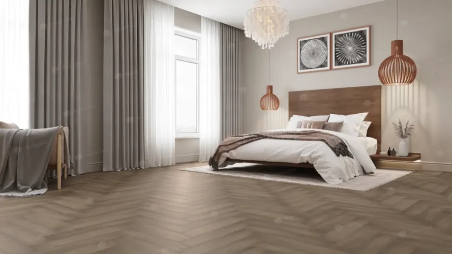 Alpine floor PARQUET PREMIUM ECO 19-7 Дуб Насыщенный ABA 43кл(600мм*125мм*8мм,10шт/уп/0,75м2)