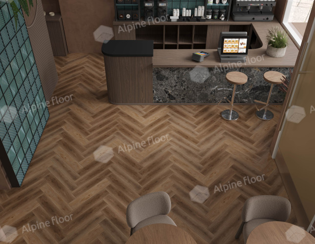 Alpine floor TITAN PARQUET ЕСО 29-5 Икарус 43кл (600мм*125мм*6мм, 20шт/уп/1,5м2)