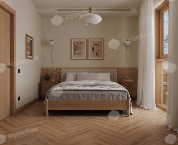 Alpine floor TITAN PARQUET ЕСО 29-8 Феникс 43кл (600мм*125мм*6мм, 20шт/уп/1,5м2)