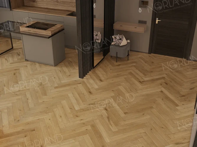 Ламинат Norland Herringbone Elegant Strong Дуб Хайнан LF304-09 (600*100*12мм)1,32м2/уп/22шт