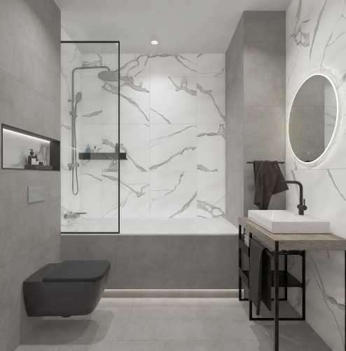 GT120600506MCR Плитка грес глаз. GlobalTile Stardust_GT Светло-сер. 60*120 1.44м2/уп