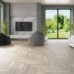 Alpine floor PARQUET LIGHT  ЕСО13-5AB-R Дуб Натуральный Отбеленный (600мм*125мм*4мм, 26шт/уп/1,95м2)