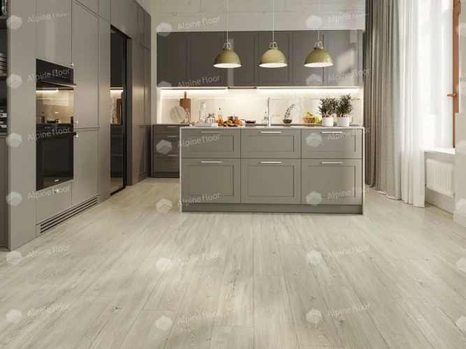 Alpine floor SEQUOIA MCore ЕСО6-8 Секвойя Снежная  43кл (1220мм*183мм*4мм, уп/2,23м2)