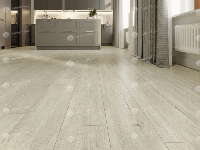 Alpine floor SEQUOIA MCore ЕСО6-8 Секвойя Снежная  43кл (1220мм*183мм*4мм, уп/2,23м2)