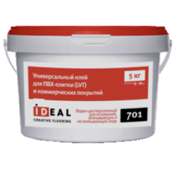 Клей Ideal 701 (3 кг) универсальный для ПВХ-плитки (LVT) и коммерческих покрытий