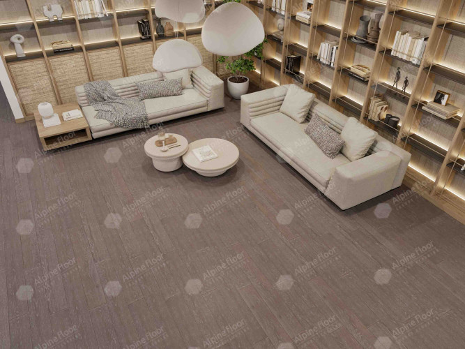 Инженерная доска Alpine Floor Villa Дуб Грей Стори EW201-15, 400-1200х165х12 mm 1,584м2/уп