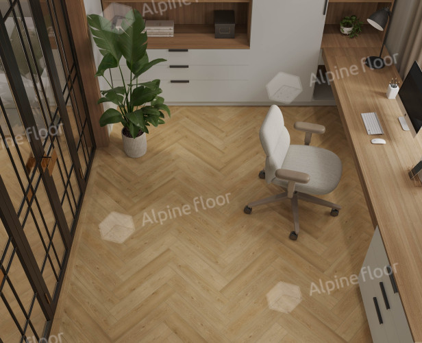 Ламинат Alpine Floor Murano Herringbone Дуб Севилья LF121-02 (605*121*12мм)1.171м2/уп