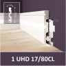 Плинтус Unica UHD17/80СL, белый, L 2.4м