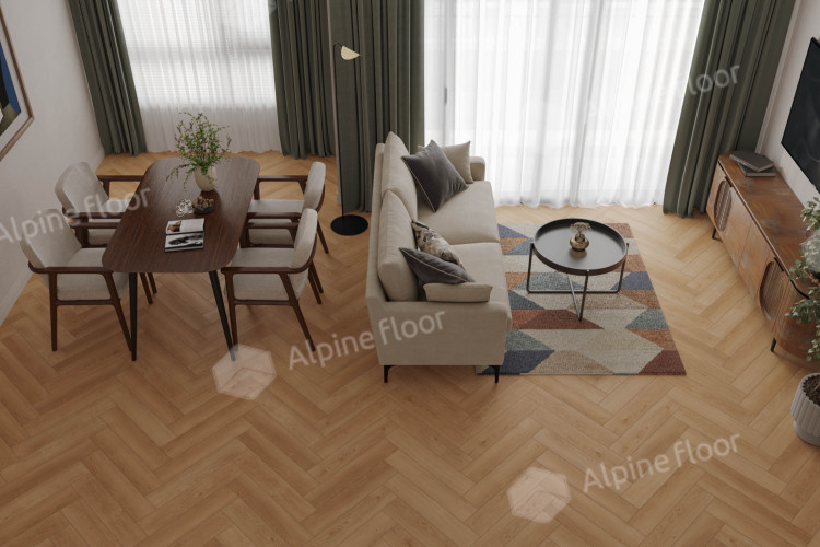 Ламинат Alpine Floor Murano Herringbone Дуб Кордова LF121-04 (605*121*12мм)1.171м2/уп