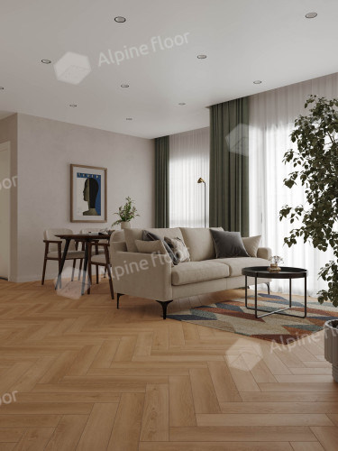 Ламинат Alpine Floor Murano Herringbone Дуб Кордова LF121-04 (605*121*12мм)1.171м2/уп