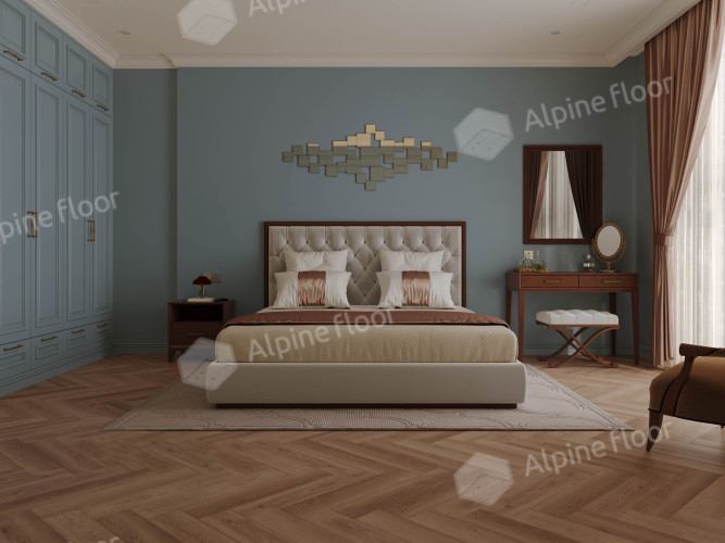 Ламинат Alpine Floor Murano Herringbone Дуб Бильбао LF121-05 (605*121*12мм)1.171м2/уп