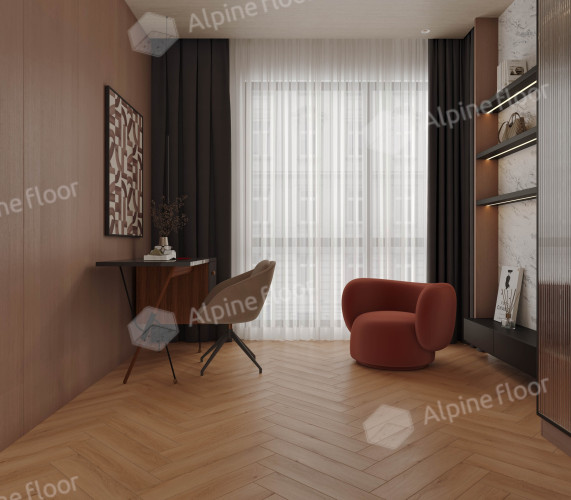 Ламинат Alpine Floor Murano Herringbone Дуб Толедо LF121-08 (605*121*12мм)1.171м2/уп