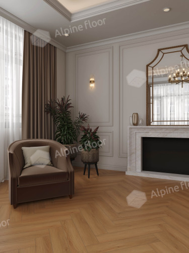 Ламинат Alpine Floor Murano Herringbone Дуб Марбелья LF121-09 (605*121*12мм)1.171м2/уп