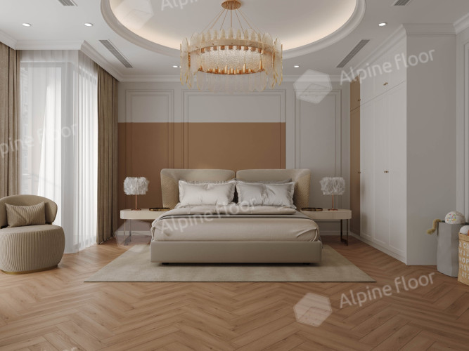 Ламинат Alpine Floor Murano Herringbone Дуб Аликанте LF121-10 (605*121*12мм)1.171м2/уп