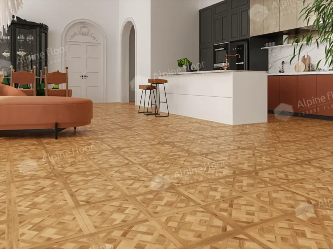 SPC ALPINE FLOOR PARQUET SIROCCO Лувр ECO 25-2 (595*595*6мм)1,7701м2/уп.5шт
