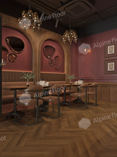 Ламинат Alpine Floor Murano Herringbone Дуб Ронда LF121-11 (605*121*12мм)1.171м2/уп