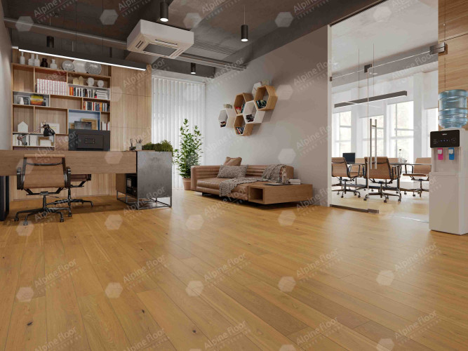 Инженерная доска Alpine Floor Studio Дуб Натур EW200-01, 400-1200х145х12 mm 1,74м2/уп