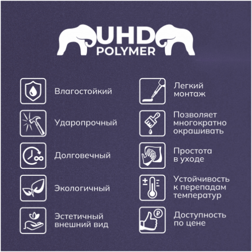 Молдинг Unica UHD 02/42, белый, L 2.4м